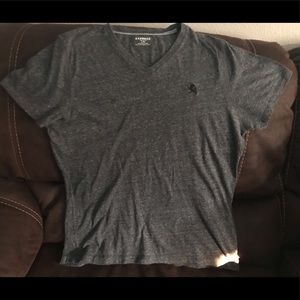 Express marbled Gray v neck tee shirt